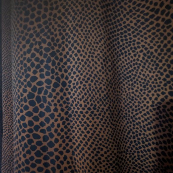 Leopard print brown and back midi skirt - Picture 4 of 4